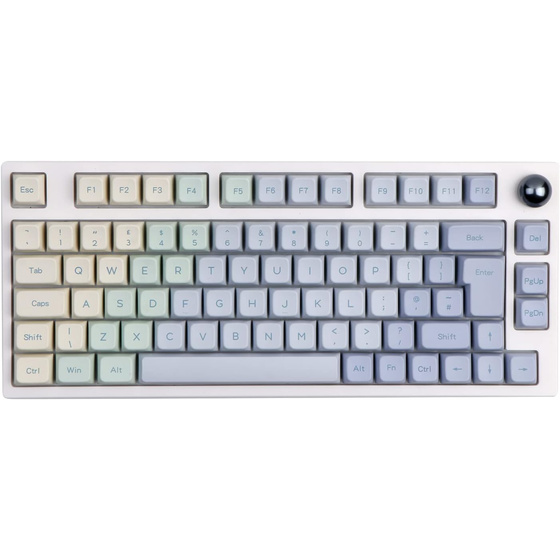 EPOMAKER TH80 PRO ISO ? Mechanische RGB-Tastatur, Hot Swap, Bluetooth, PBT-Tastenkappen, Monet