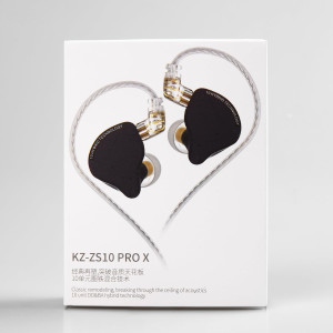 KZ ZS10 PRO X In-Ear-Kopfhörer 4BA + 1DD Hybrid-Treiber HiFi Schwarz