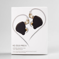 KZ ZS10 PRO X In-Ear-Kopfhörer 4BA + 1DD Hybrid-Treiber HiFi Schwarz