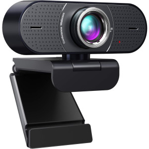 IFOAIR 1080P Full HD Webcam mit Dual-Mikrofon, 120° Weitwinkel, Plug-and-Play