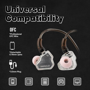 7Hz x Crinacle Zero2 In-Ear-Monitor - Hochwertiger Klang, 10-mm-Treiber