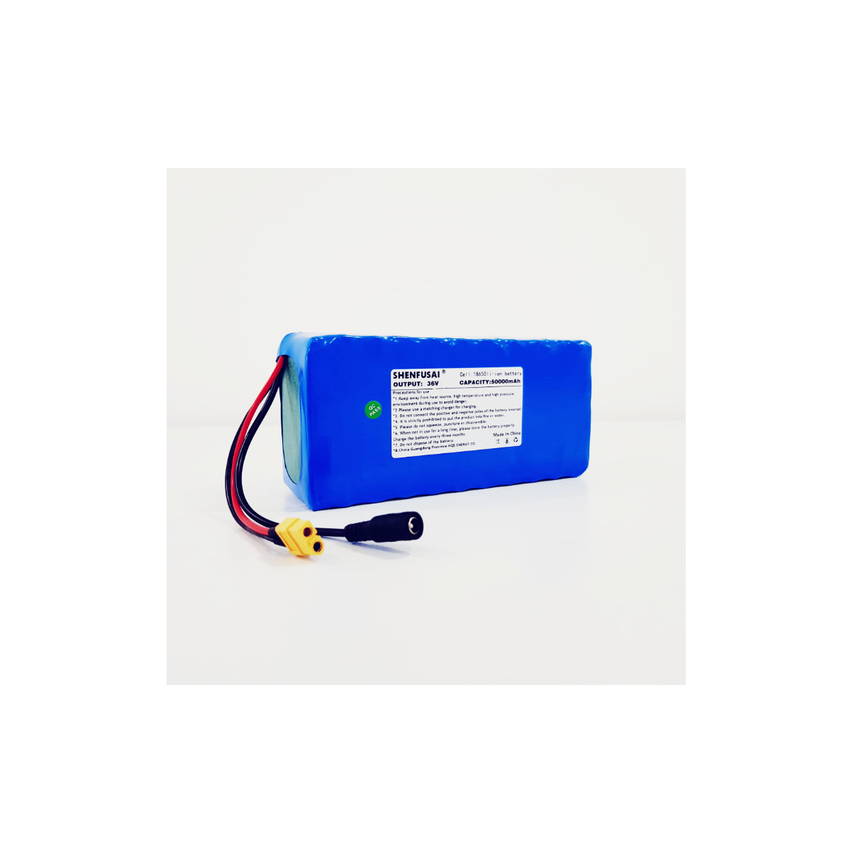 36V 50000mAh Shenfusai Lithium-Ionen Akku mit...