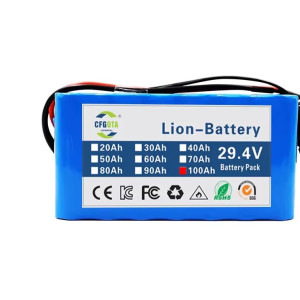 29,4V Li-Ionen E-Bike Batterie 100Ah mit 54.6V Ladegerät