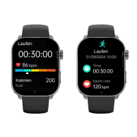 Gard Pro Health Smartwatch 3 – Gebogenes Display, 110+ Sportmodi, IP68