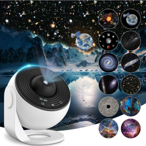 LED Galaxy Projektor Planetarium 12 Planeten Discs für Schlafzimmer & Kinder