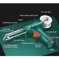 Elektrische Lötpistole 60W | Automatisch, Präzise, Vielseitig, Grün