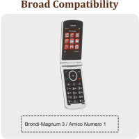 Ersatzakku BRONDI Magnum 3, Amico N3, N.1, UNOBL-11AT, 800mAh Lithium-Polymer