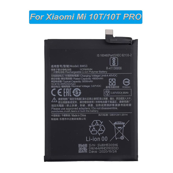 Ersatzakku BM53 für Xiaomi Mi 10T/10T Pro – 5000mAh Li-Ion – Neu