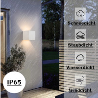 LED-Wandleuchte 4er Set IP65 Wasserdicht G9 3W Weiß Modern Up Down