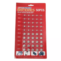 Assorted Mixed Alkaline Button Cell Batteries AG1 AG3 AG4 AG10 AG12 AG13 for Devices