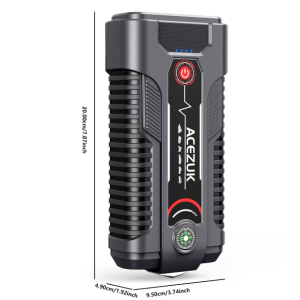 ACEZUK 12V Auto-Starthilfe Batterie-Booster Ladegerät 1200A mit 30000mAh