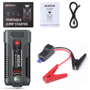 ACEZUK 12V Auto-Starthilfe Batterie-Booster Ladegerät 1200A mit 30000mAh