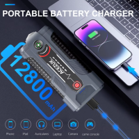 ACEZUK 12V Auto-Starthilfe Batterie-Booster Ladegerät 1200A mit 30000mAh