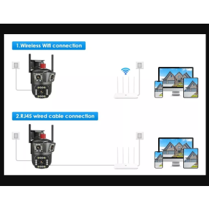 8X Zoom WLAN Überwachungskamera 12MP 6K PTZ WiFi IP Outdoor Kamera Nachtsicht