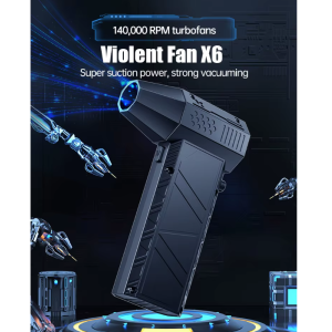 X6 Violent Fan 140000 U/min bürstenloses Turbo-Gebläse, 53 m/s, Akku 6000mAh