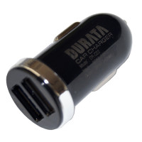 Durata 2er USB KFZ Adapter 3.1A Schwarz