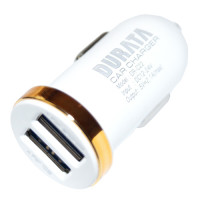 Durata 2er USB KFZ Adapter 3.1A Weiss